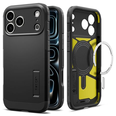 Μαύρη Spigen Tough Armor T θήκη MagSafe για iPhone 18 Pro