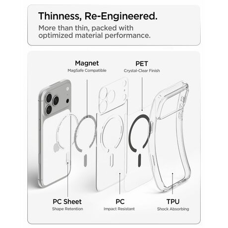 Διάφανη Spigen Ultra Hybrid MagSafe θήκη για iPhone 18 Pro