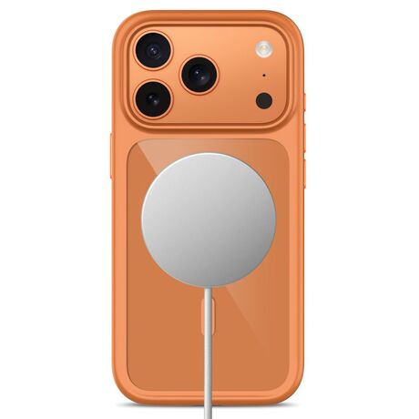 Πορτοκαλί διάφανη θήκη Tech Protect MagOne MagSafe για iPhone 18 Pro