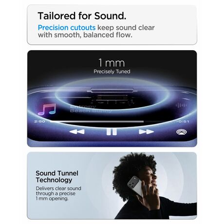 Διάφανη Spigen Ultra Hybrid με μαύρο πλαίσιο για iPhone 18 Pro