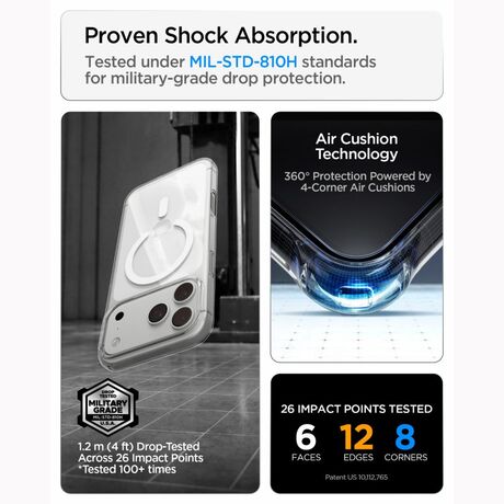 Tech Protect Clear White MagSafe θήκη iPhone 17 Pro / 18 Pro