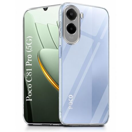 Διάφανη θήκη σιλικόνης TPU 1.5mm για Xiaomi Poco C81 Pro - Frogs.gr