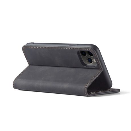 Θήκη Bodycell PU Leather Motorola Moto G86 5G μαύρη με αναδιπλούμενη βάση Stand