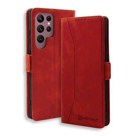 Θήκη Bodycell Book Case PU Leather Samsung Galaxy S26 Ultra 5G Κόκκινη Red