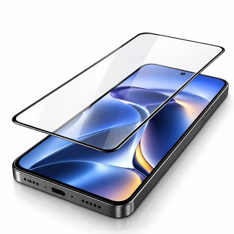 Τζαμάκι προστασίας T-Max Full Face για Xiaomi Poco F7 Pro 5G υψηλής διαφάνειας