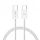 Καλώδιο Tech Protect USB-C to USB-C λευκό 2 μέτρο