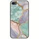 The Marble Collection - Pastel iPhone 8 Black TPU (Μαύρη Σιλικόνη)