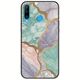 The Marble Collection - Pastel Huawei P30 Lite Black TPU (Μαύρη Σιλικόνη)