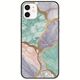 The Marble Collection - Pastel iPhone 12 Black TPU (Μαύρη Σιλικόνη)