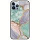 The Marble Collection - Pastel iPhone 12 Pro Black TPU (Μαύρη Σιλικόνη)