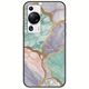 The Marble Collection - Pastel Huawei P60 Black TPU (Μαύρη Σιλικόνη)