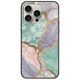 The Marble Collection - Pastel iPhone 16 Pro Black TPU (Μαύρη Σιλικόνη)