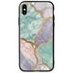 The Marble Collection - Pastel iPhone XS Max Groove TPU (Tempered Glass και TPU)