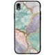 The Marble Collection - Pastel iPhone XR Groove TPU (Tempered Glass και TPU)