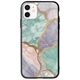 The Marble Collection - Pastel iPhone 12 Groove TPU (Tempered Glass και TPU)