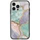 The Marble Collection - Pastel iPhone 14 Pro Groove TPU (Tempered Glass και TPU)