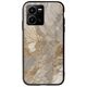 The Marble Collection - Natural Vivo Y35 Groove TPU (Tempered Glass και TPU)