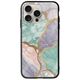 The Marble Collection - Pastel iPhone 16 Pro Groove TPU (Tempered Glass και TPU)