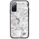 Aesthetic White Samsung Galaxy S20 Groove TPU (Tempered Glass και TPU)